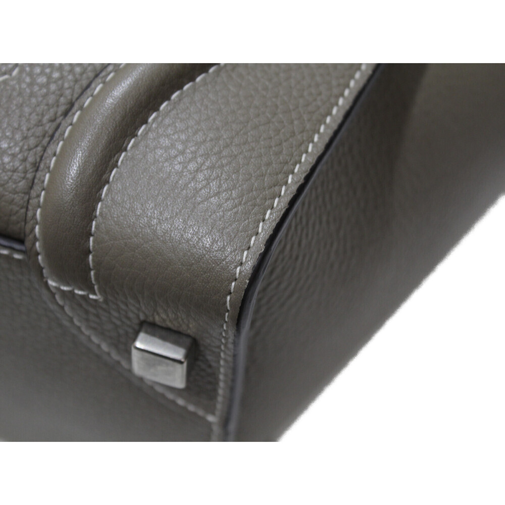 Celine Leather Shopper Gray Handbag Classic Luggage Greige - Picture 6 of 7